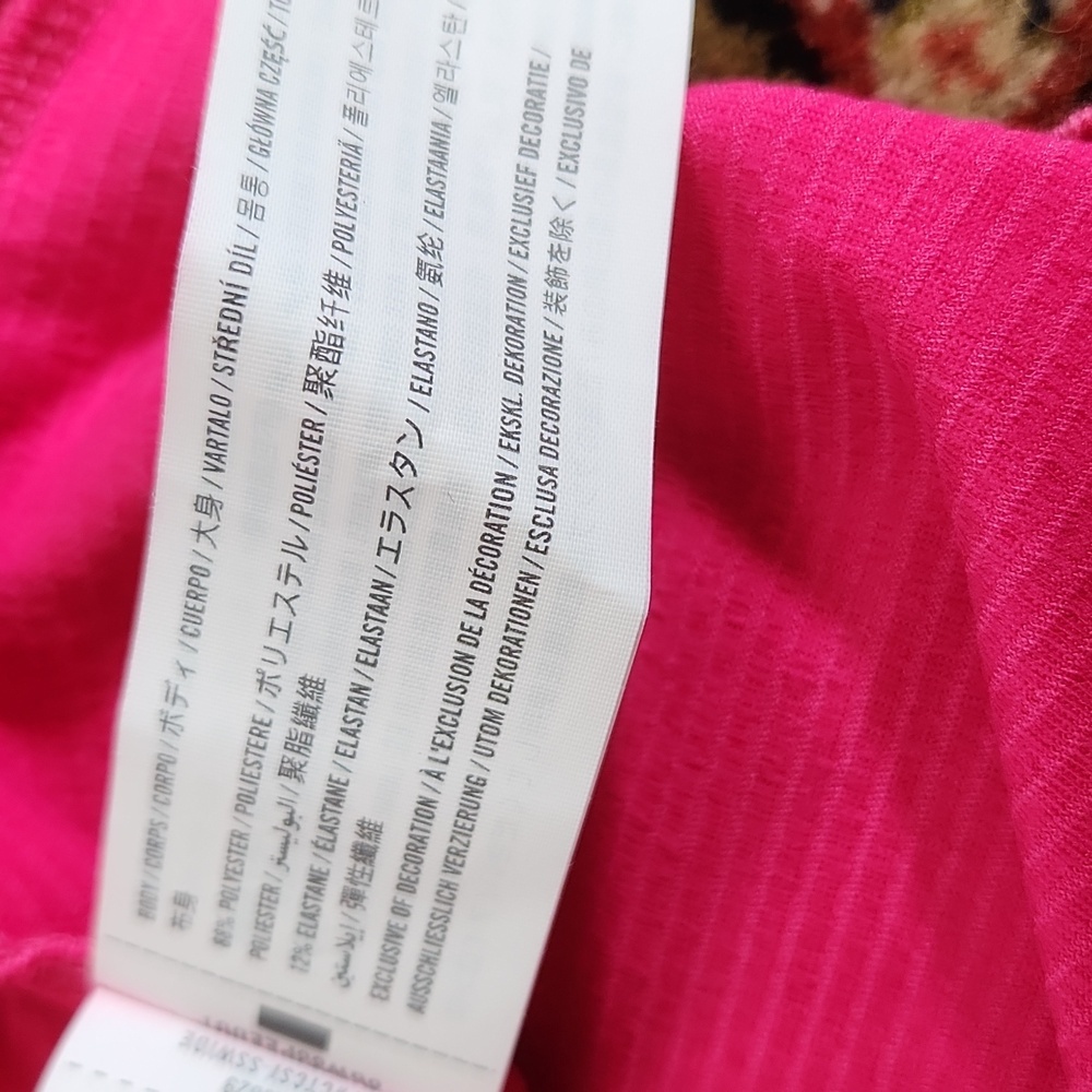 Hollister Hot Pink Ribbed Crop Top S - Picture 9 of 11